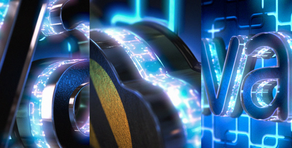 VideoHive Neon Logo Reveal with Cube Tunnel 11553368