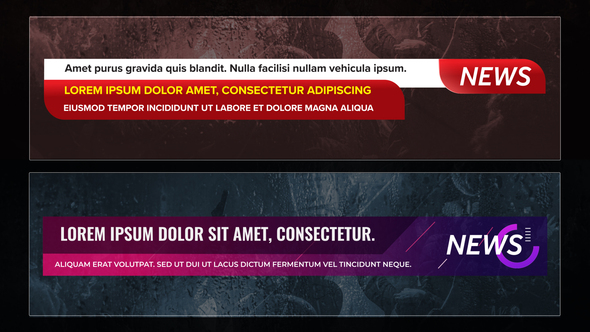 VideoHive News Lower Thirds Pack 27609549