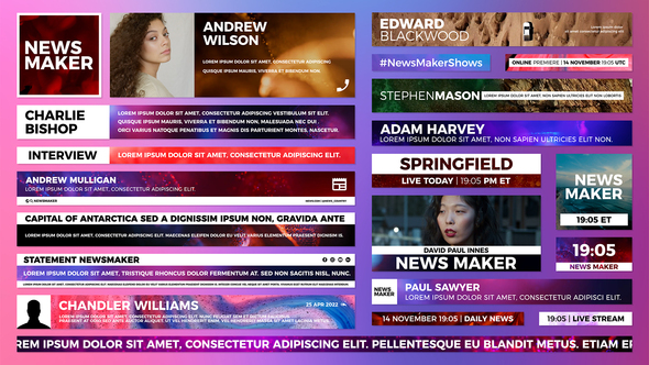 VideoHive News Maker – Lower Thirds 37879057