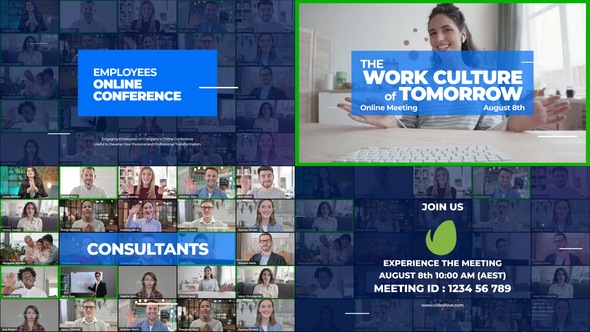 VideoHive Online Meeting Video Conference Promo 27818218