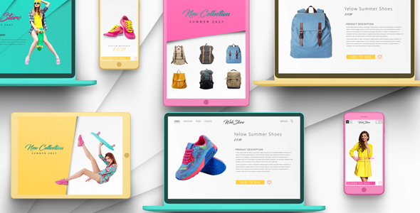 VideoHive Online Shop Promo Websites 19918526