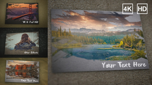 VideoHive Paint Brush Paper Slideshow 16360003