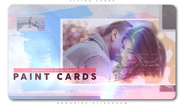 VideoHive Painted Cards of Memories Slideshow 21272842