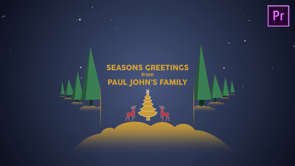 VideoHive Parallax Christmas Greetings – Premiere Pro 25157782