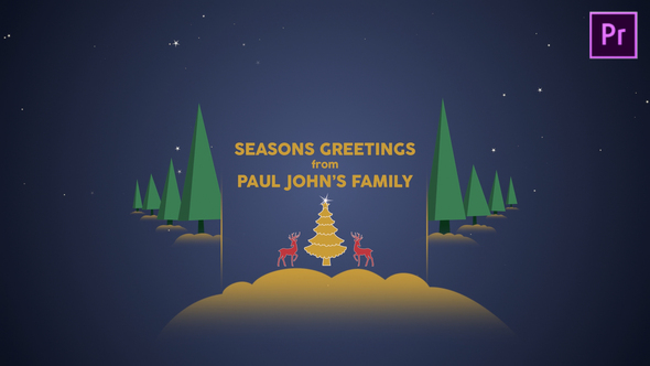 VideoHive Parallax Christmas Greetings - Premiere Pro 25157782