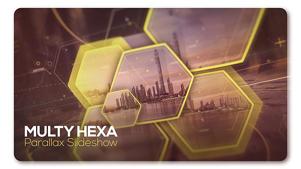 VideoHive Parallax Slideshow Multi Hexa 19723900