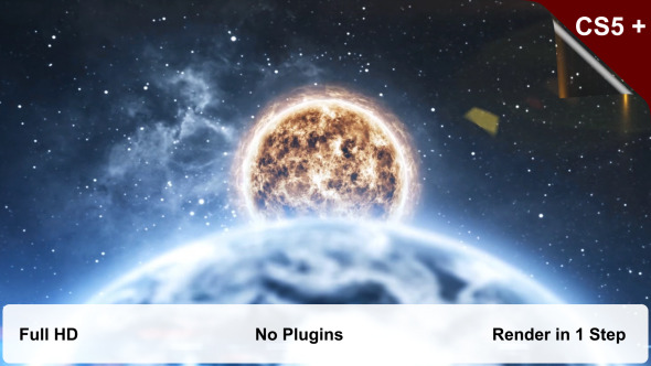 VideoHive Planets Collision Intro 7899926