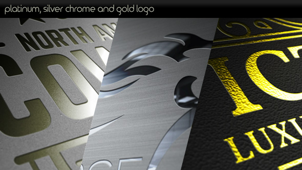 VideoHive Platinum Silver Chrome and Gold Logo 19386609