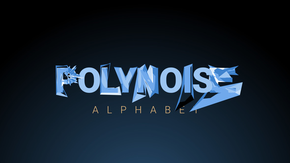 VideoHive PolyNoise Alphabet – Animated Typeface 16871115