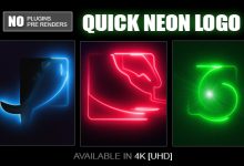 VideoHive Quick Neon Logo 19802614