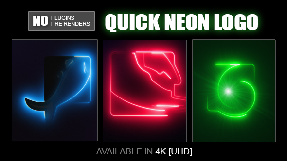 VideoHive Quick Neon Logo 19802614