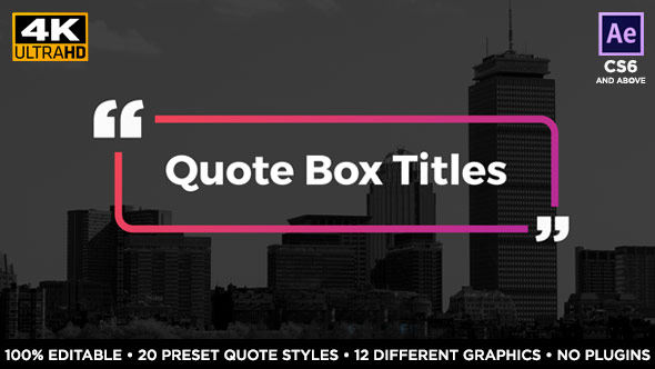 VideoHive Quote Box Titles 19857551