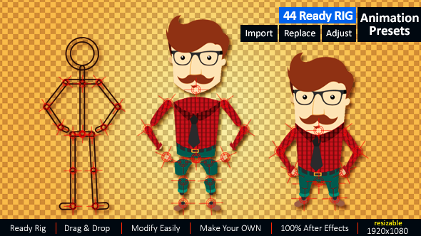 VideoHive Ready Rig for Your Character Animation 14328601