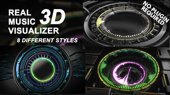 VideoHive Real 3D Music Visualizer 14525186