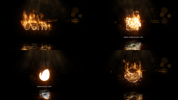 VideoHive Realistic Fire Logo 2 & Universal Burning Font 20537273