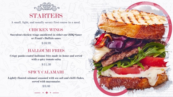 VideoHive Restaurant Food Menu Slides 27008544