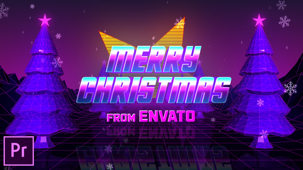 VideoHive Retro 80s Christmas Wishes - Premiere Pro 25319304