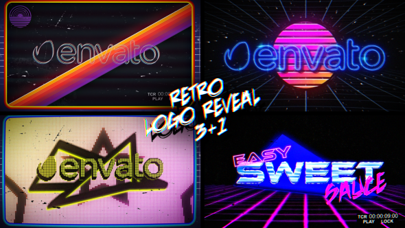 VideoHive Retro Logo Reveal Pack Vol.2 19513192