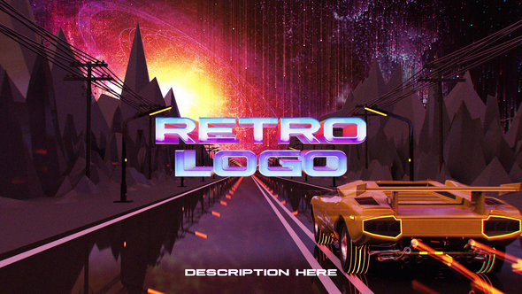 VideoHive Retro Wave Motion Logo Retro 26456292