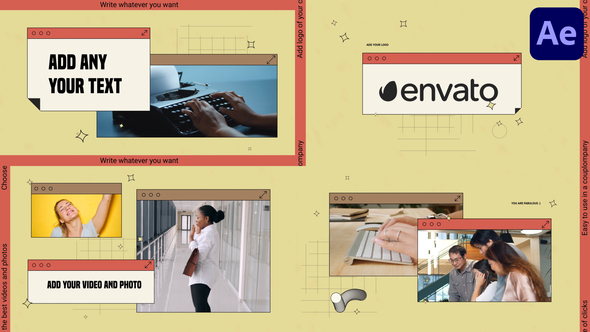 VideoHive Retro Windows Slideshow for After Effects 37627481