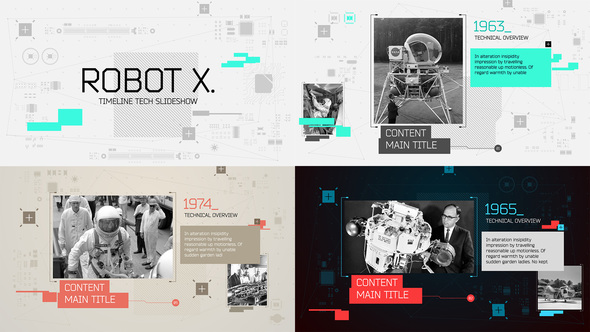 VideoHive Robot X. Timeline Slideshow 15994369