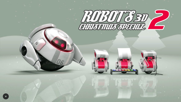 VideoHive Robots 3D Christmas Special II 3560631