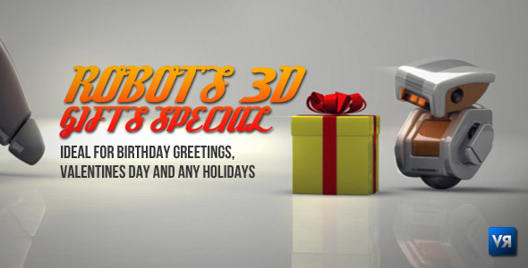 VideoHive Robots 3D gifts special 1182697