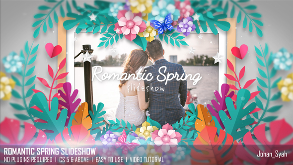 VideoHive Romantic Spring Slideshow 33323864