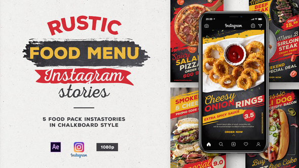 VideoHive Rustic Food Menu Instagram Stories 27915956