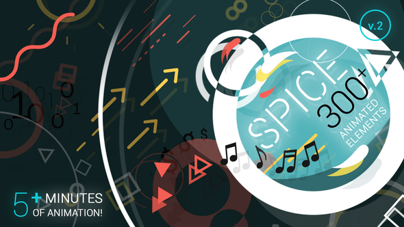 VideoHive SPICE - 300+ Animated Elements 10906735