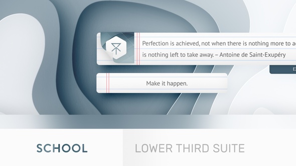 VideoHive School - Lower Third Suite 6842097