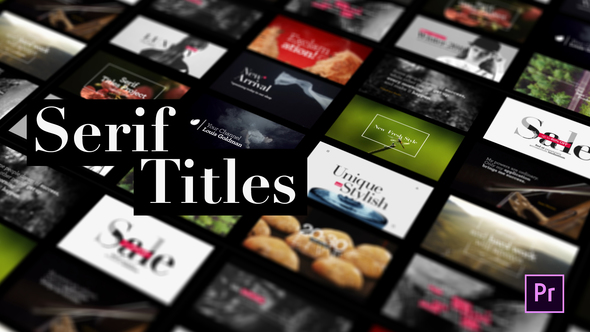 VideoHive Serif Titles - Mogrt files 21945846