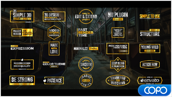 VideoHive Simple 3D Titles 17813088