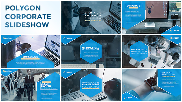 VideoHive Simple Polygon Corporate Slideshow 20441407