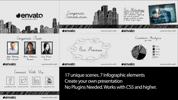VideoHive Sketch Corporate Video Pack 12326488