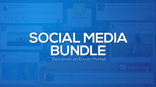 VideoHive Social Media Bundle 16974172