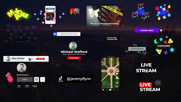 VideoHive Social Media Elements v2 27672885