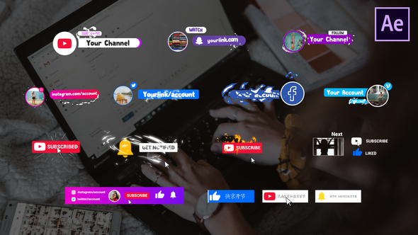 VideoHive Social Media Subscribers | After Effects 27368531