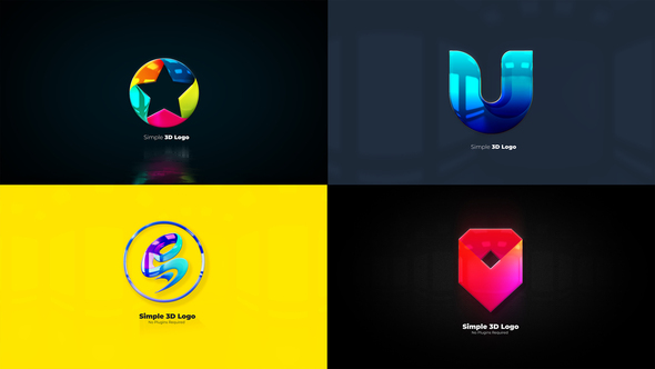 VideoHive Split 3D Logo Reveal Pack 25745190