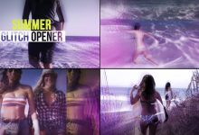 VideoHive Summer Glitch Opener Abstract 19865837
