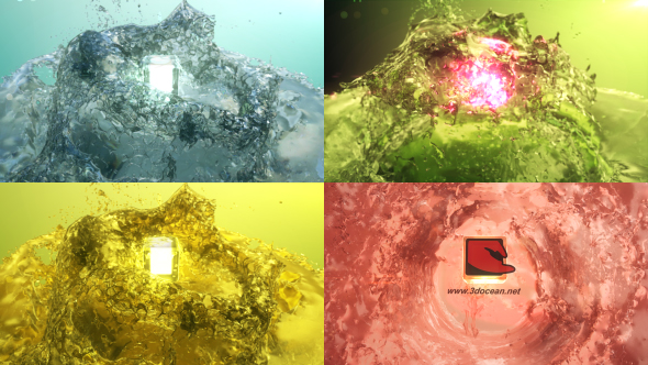 VideoHive Surfacing Logo from Water 12252454
