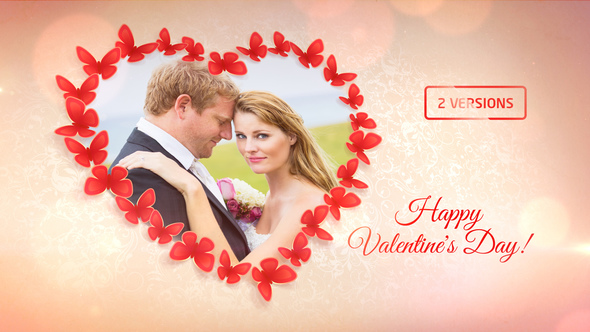 VideoHive Sweet Butterflies: Valentine's Day Card 10341841