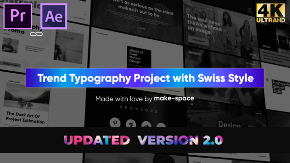 VideoHive Swiss Typography Pack - for Premiere Pro | Essential Graphics 25227529