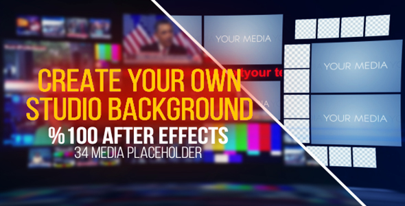 VideoHive TV Studio Background 19583069