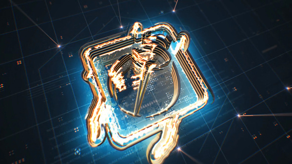 VideoHive Tech Neon Logo 22474089