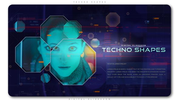 VideoHive Techno Shapes Digital Slideshow 21702006