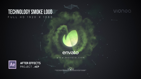 VideoHive Technology Smoke Logo Technology 21644686
