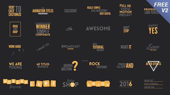 VideoHive Texts Animation Bundle 16570308