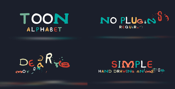 VideoHive Toon Alphabet 16437792