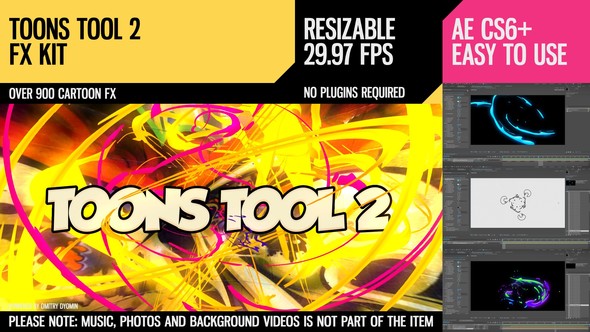VideoHive Toons Tool 2 (FX Kit) 21110258